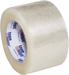 Tape Logic - 3" x 110 Yd Clear Acrylic Adhesive Packaging Tape - Polypropylene Film Backing, 2.6 mil Thick, 24.7 Lb Tensile Strength - Exact Tooling