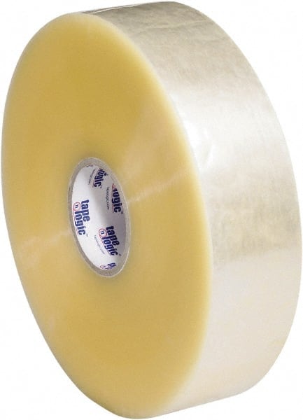 Tape Logic - 3" x 1,000 Yd Clear Hot Melt Adhesive Packaging Tape - Polypropylene Film Backing, 2.5 mil Thick, 36 Lb Tensile Strength - Exact Tooling