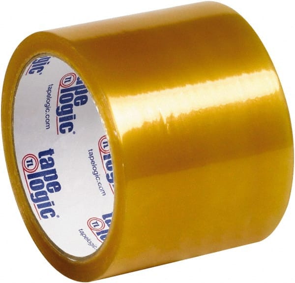 Tape Logic - 3" x 110 Yd Clear Rubber Adhesive Packaging Tape - Polypropylene Film Backing, 1.7 mil Thick - Exact Tooling