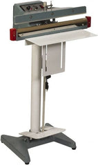 Value Collection - 12" Max Seal, 24 mil Thick, Foot Operated Thermal Impulse Sealer - 600 Watts - Exact Tooling