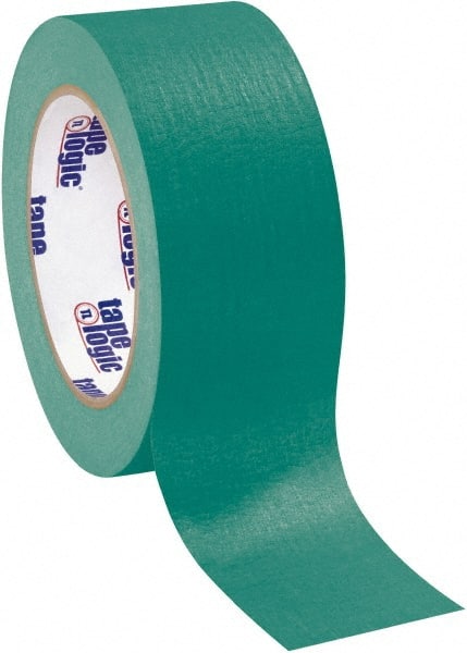 Tape Logic - 2" Wide x 60 Yd Long Green Crepe Paper Masking Tape - 4.9 mil Thick - Exact Tooling