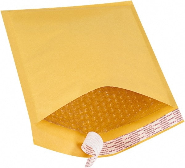 Value Collection - 12" Long x 8-1/2" Wide Peel-Off Self-Seal Bubble Mailer - Kraft - Exact Tooling