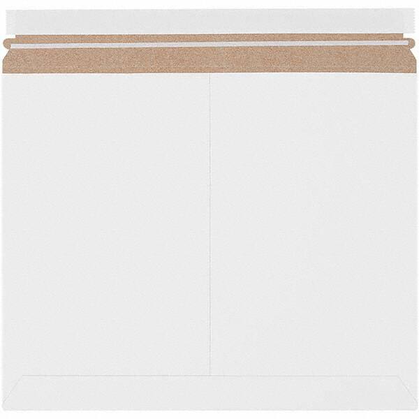 Made in USA - 11-7/8" Long x 14-7/8" Wide Peel-Off Self-Seal Flat Mailer - White - Exact Tooling