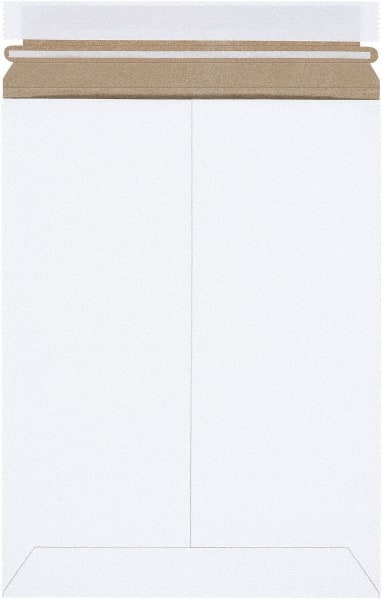 Made in USA - 11-1/2" Long x 9" Wide Peel-Off Self-Seal Flat Mailer - White - Exact Tooling