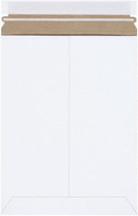 Made in USA - 11-1/2" Long x 9" Wide Peel-Off Self-Seal Flat Mailer - White - Exact Tooling