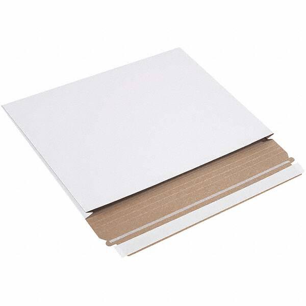 Made in USA - 9-1/2" Long x 12-1/2" Wide Peel-Off Self-Seal Flat Mailer - White - Exact Tooling
