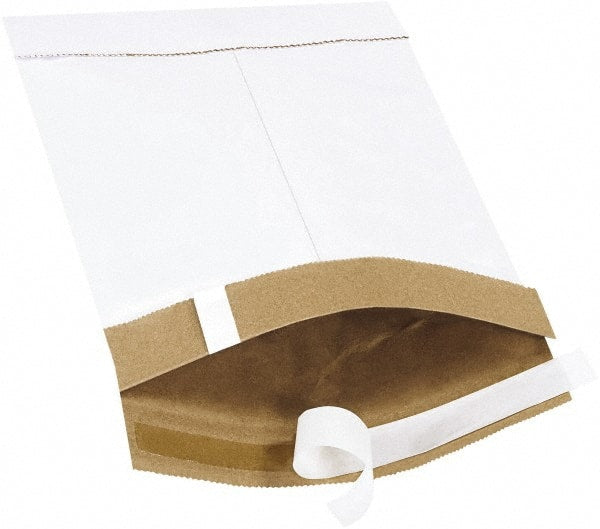 Made in USA - 10" Long x 6" Wide Peel-Off Self-Seal Padded Mailer - White - Exact Tooling