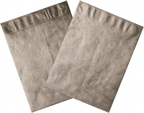 Dupont - 12" Long x 9" Wide Peel-Off Self-Seal Tyvek Flat Catalog Envelopes - Silver - Exact Tooling