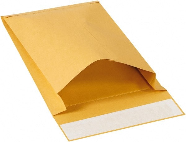 Made in USA - 12" Long x 9" Wide Peel-Off Self-Seal Natural Kraft Envelope - Kraft - Exact Tooling