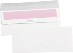 Made in USA - 9-1/2" Long x 4-1/8" Wide Self Seal Plain White Envelope - White - Exact Tooling