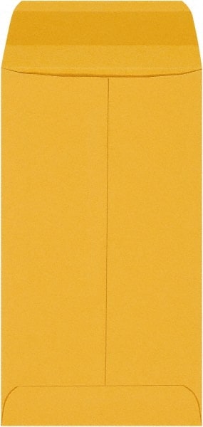 Made in USA - 6" Long x 3-3/8" Wide Gummed Flap Brown Kraft Envelope - Kraft - Exact Tooling