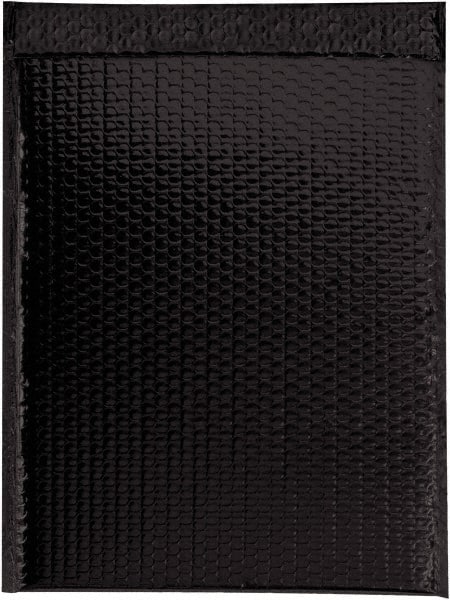 Made in USA - 17-1/2" Long x 13" Wide Peel-Off Self-Seal Bubble Mailer - Black - Exact Tooling