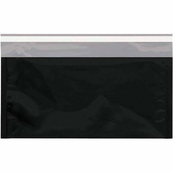 Value Collection - 10-1/4" Long x 6-1/4" Wide Peel-Off Self-Seal Metallic Mailer - Black - Exact Tooling