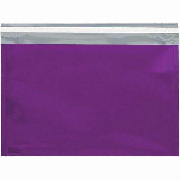 Value Collection - 12-3/4" Long x 9-1/2" Wide Peel-Off Self-Seal Metallic Mailer - Purple - Exact Tooling