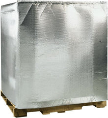 Made in USA - 48" Long x 40" Wide x 60" High x 3/16" Thick Pallet Cover - Silver, Case - Exact Tooling