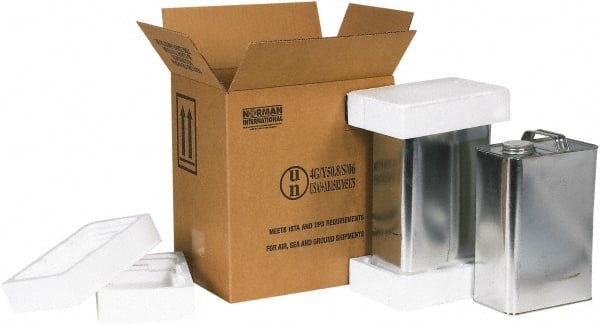Made in USA - 11-3/8" Long x 8-3/16" Wide x 12-1/3" High Shipper Kit - Each - Exact Tooling