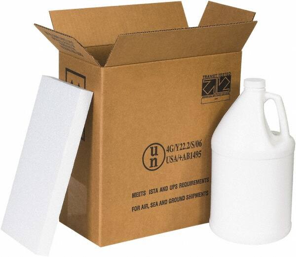 Made in USA - 12" Long x 6" Wide x 12-3/4" High Shipper Kit - Each - Exact Tooling