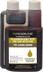 Spectroline - 8 oz Bottle Yellow Automotive Leak Detection Dye - For Engine Oil (Gasoline & Diesel), Power Steering, Automatic Transmission, Fuel (Gasoline & Diesel), Hydraulics - Exact Tooling