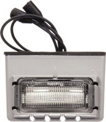 Truck-Lite - 2" Long, Clear LED License Light - 12 Volts, Includes LED Light, Bracket, Gasket - Exact Tooling