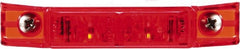 Truck-Lite - 4" Long, Red LED Marker Clearance - 12 Volts - Exact Tooling