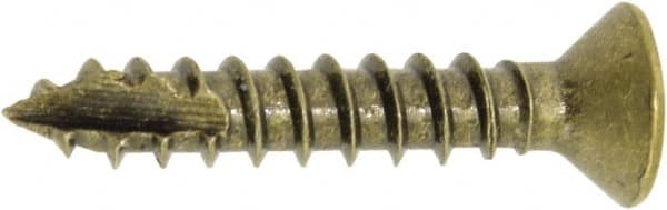 Hager - #9 Brass Hinge Screws - 1" Long - Exact Tooling