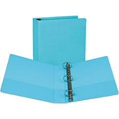 Samsill - 400 Sheet Capacity, 8-1/2 x 11", View Ring Binder - Vinyl Covered Chipboard, Turquoise - Exact Tooling