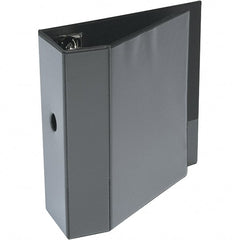 Universal One - 1,050 Sheet Capacity, 8-1/2 x 11", View Ring Binder - Polypropylene, Black - Exact Tooling