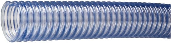 Kuriyama of America - 3" ID x 3.64" OD, 40 Max psi, 28 In. Hg, Dry Material Handling & Transfer Hose - PVC, -4 to 150°F, 6" Bend Radius, 50' Coil Length, Transparent - Exact Tooling