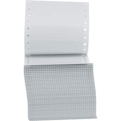 UNIVERSAL - 5" Long, White Paper Shipping Label - For Dot Matrix Printers - Exact Tooling