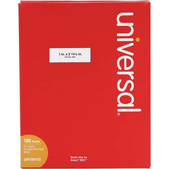 UNIVERSAL - 2-13/16" Long, White Paper Shipping Label - For Copiers - Exact Tooling