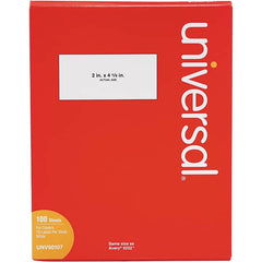 UNIVERSAL - 4-1/2" Long, White Paper Shipping Label - For Copiers - Exact Tooling