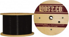 Loos & Co. - 3/32" x 1/16" Diam, Steel Wire Rope - 480 Lb Breaking Strength, 7 x 7, Vinyl Coating - Exact Tooling