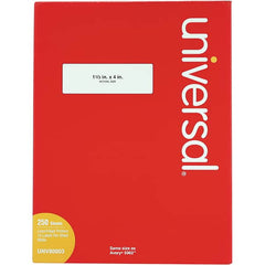 UNIVERSAL - 4" Long, White Paper Laser Label - For Inkjet Printers, Laser Printers - Exact Tooling