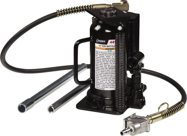 Sunex Tools - 12 Ton Capacity Bottle Jack - 9.1" to 17.6" High - Exact Tooling