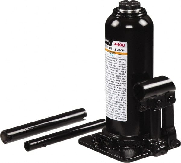 Sunex Tools - 8 Ton Capacity Bottle Jack - 9.1" to 18.3" High, 5.2" Long x 4.72" Wide Base - Exact Tooling
