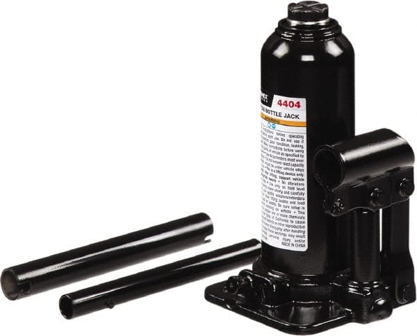 Sunex Tools - 4 Ton Capacity Bottle Jack - 7.6" to 14.7" High, 4.33" Long x 4.06" Wide Base - Exact Tooling