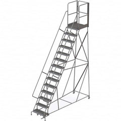 TRI-ARC - Rolling & Wall Mounted Ladders & Platforms Type: Rolling Warehouse Ladder Style: Rolling Platform Ladder - Exact Tooling