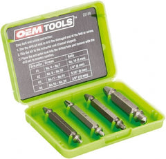 OEM Tools - Screw Extractor - #1, #2, #3, #4" Extractor for #4 to #7, #8 to #10, #11 to #14, #16 to #24 Screw - Exact Tooling
