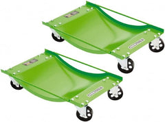 OEM Tools - 4 Wheel, 1,000 Lb Capacity, One Pair Dolly without Handle - 3-1/2" Cast Iron Casters - Exact Tooling