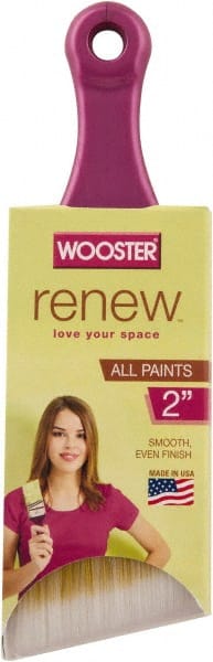 Wooster Brush - 2" Angled Synthetic Angular Brush - 2-3/16" Bristle Length, 2-1/4" Plastic Beavertail Handle - Exact Tooling