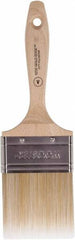 Wooster Brush - 3" Flat Polyester Varnish Brush - 2-15/16" Bristle Length, 5-9/16" Wood Beavertail Handle - Exact Tooling