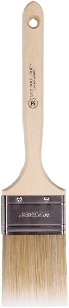 Wooster Brush - 2-1/2" Flat Polyester Trim Brush - 2-15/16" Bristle Length, 6-3/4" Wood Sash Handle - Exact Tooling