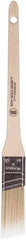 Wooster Brush - 1" Angled Polyester Angular Brush - 2-3/16" Bristle Length, 6" Wood Fluted Handle - Exact Tooling