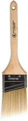 Wooster Brush - 2-1/2" Angled Polyester Angular Brush - 2-15/16" Bristle Length, 6-13/16" Wood Fluted Handle - Exact Tooling