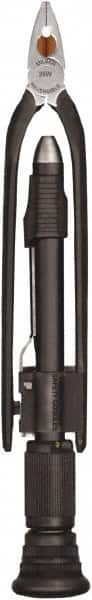 Milbar - 6" OAL, 29mm Jaw Length x 5/8" Jaw Width, Side Cutting Wire Twister Pliers - Diamond Serrated Jaw, Steel Handles - Exact Tooling