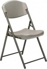 Ability One - 19" Wide x 16" Deep x 33" High, Steel Support Frame & Polypropylene Folding Chair with Plastic Seat & Back - Exact Tooling