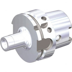Kennametal - HSK63 Outside Taper, DL12 Inside Modular Connection, HSK to DL Taper Adapter - 2-1/4" Projection, 3.511" OAL, Through Coolant - Exact Tooling