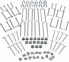 Triton - Silver Pegboard Wall Mounted Storage - For Use with DuraBoards, 1/4" & 1/8" Pegboards - Exact Tooling