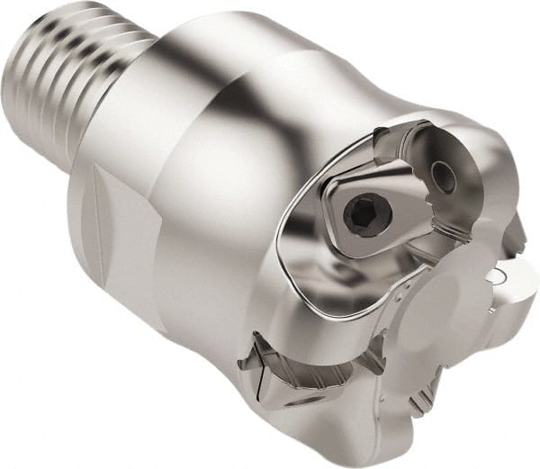 Seco - 27.42mm Cutting Diam, 6mm Max Depth of Cut, Combimaster Indexable Copy End Mill - 4 Inserts, RP.. 1204 Insert, R217.26 Toolholder, Steel, Through Coolant - Exact Tooling