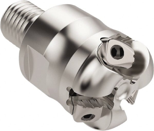 Seco - 19.26mm Cutting Diam, 6mm Max Depth of Cut, Combimaster Indexable Copy End Mill - 3 Inserts, RN..1204 Insert, R217.26 Toolholder, Steel, Through Coolant - Exact Tooling